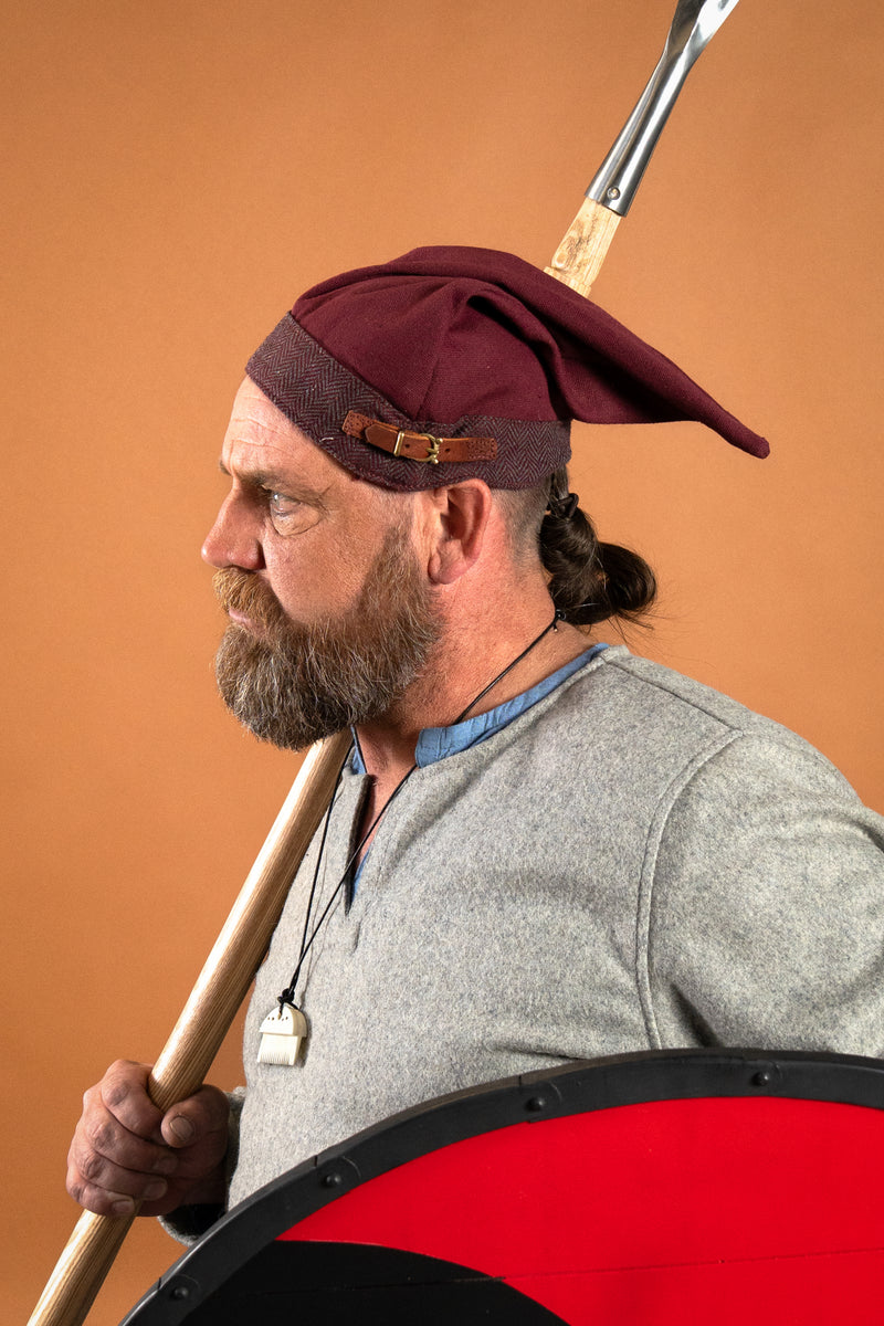 Viking muts Toki, bordeauxrood