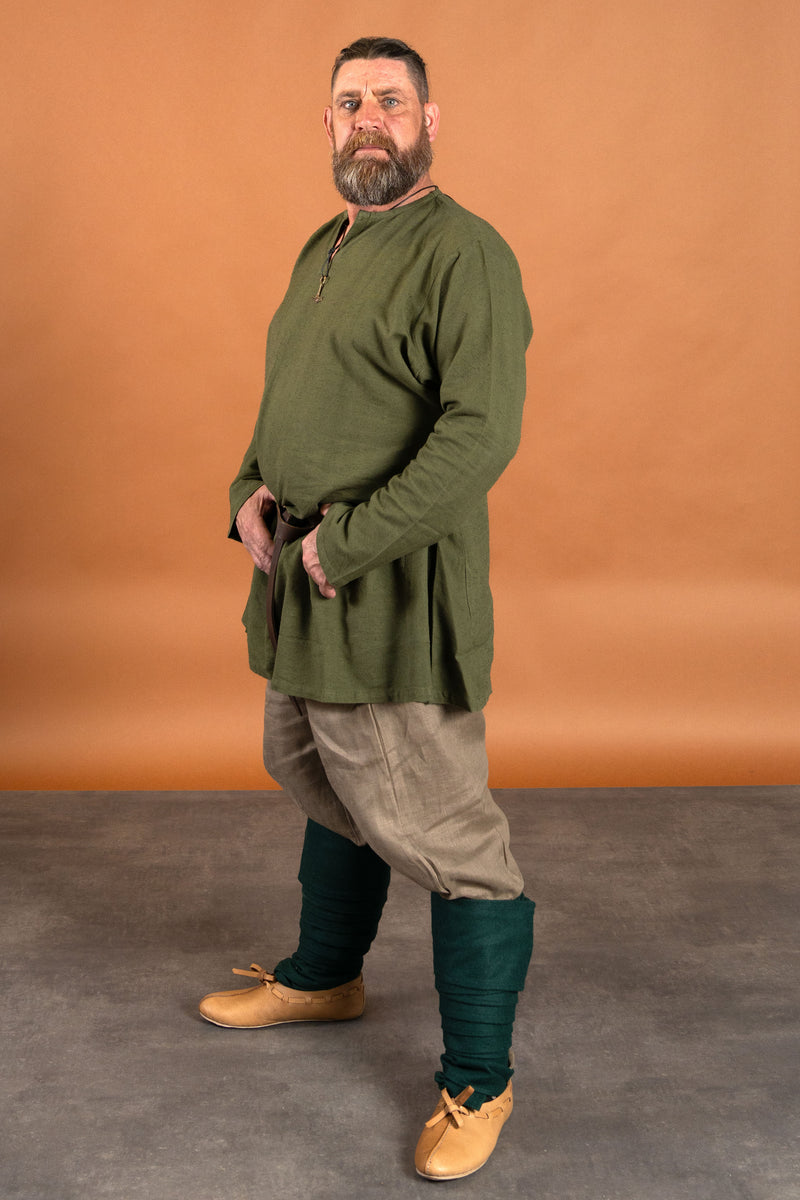 Linnen Viking tuniek Ragnar, groen
