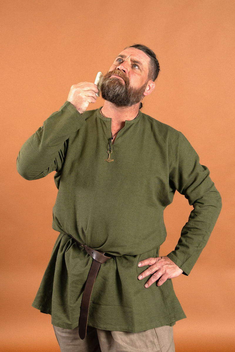 Linnen Viking tuniek Ragnar, groen