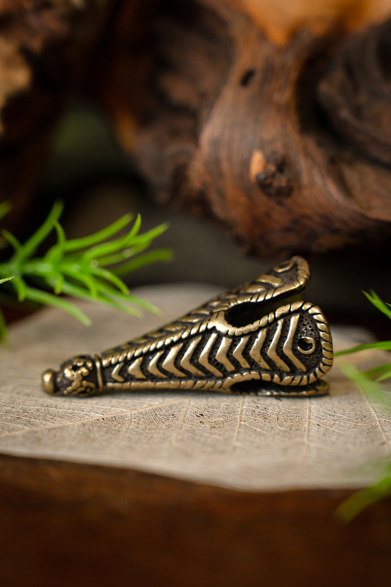 Birka décoration de chapeau, couleur bronze 