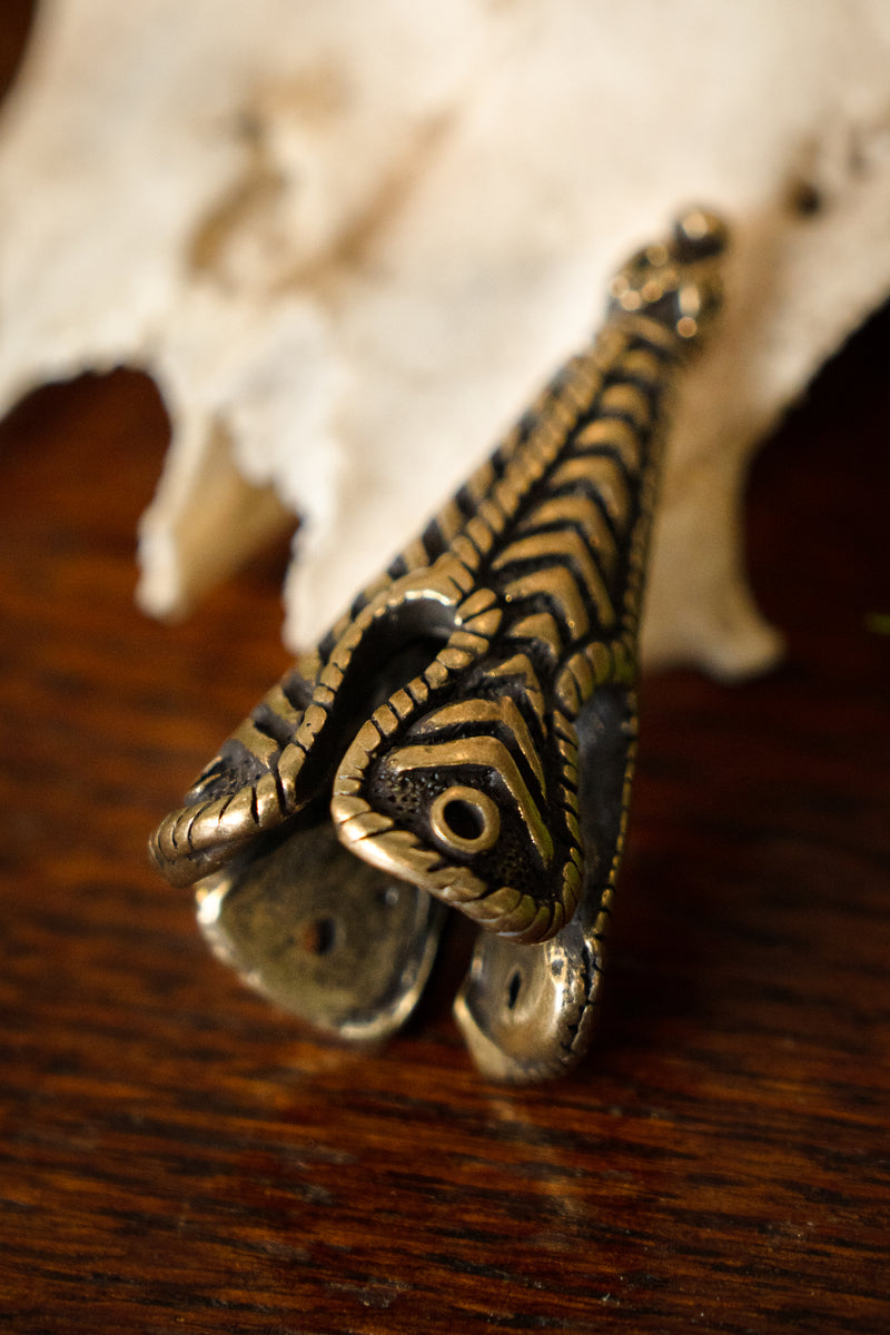 Birka décoration de chapeau, couleur bronze 