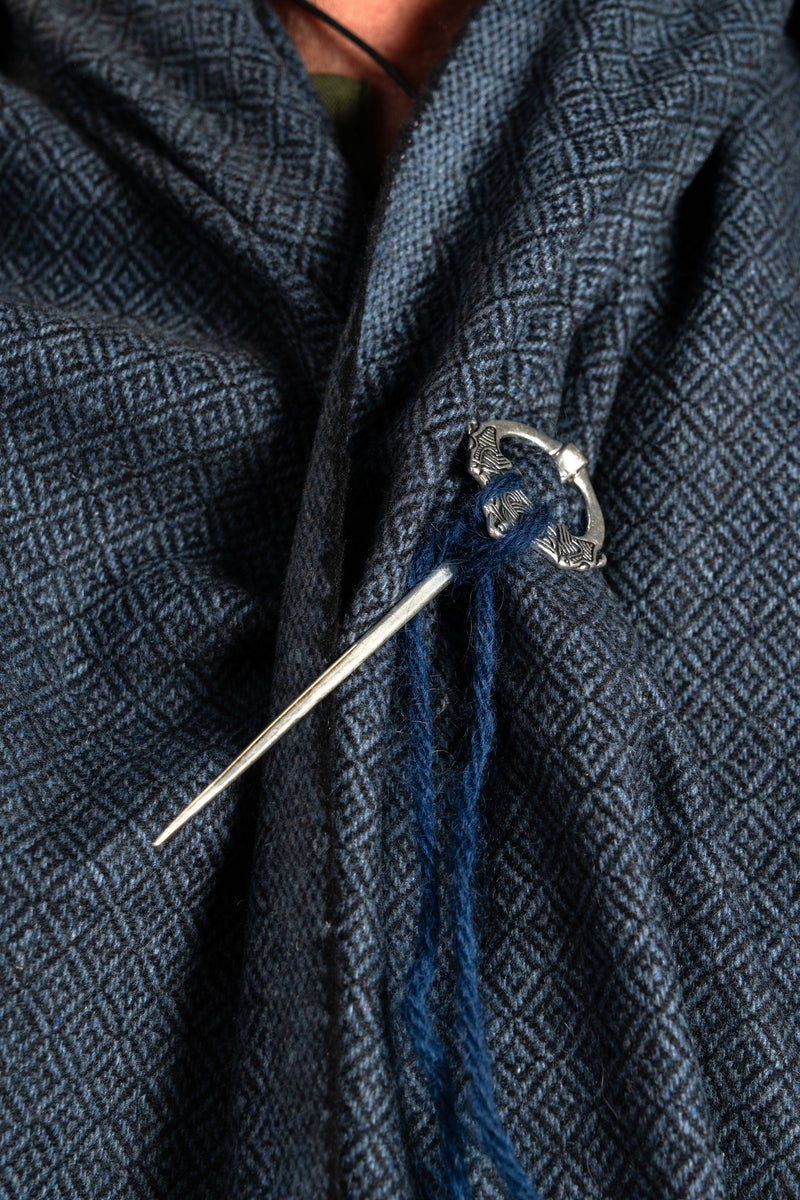 Wikingerbrosche Oppland, versilberte Bronze 