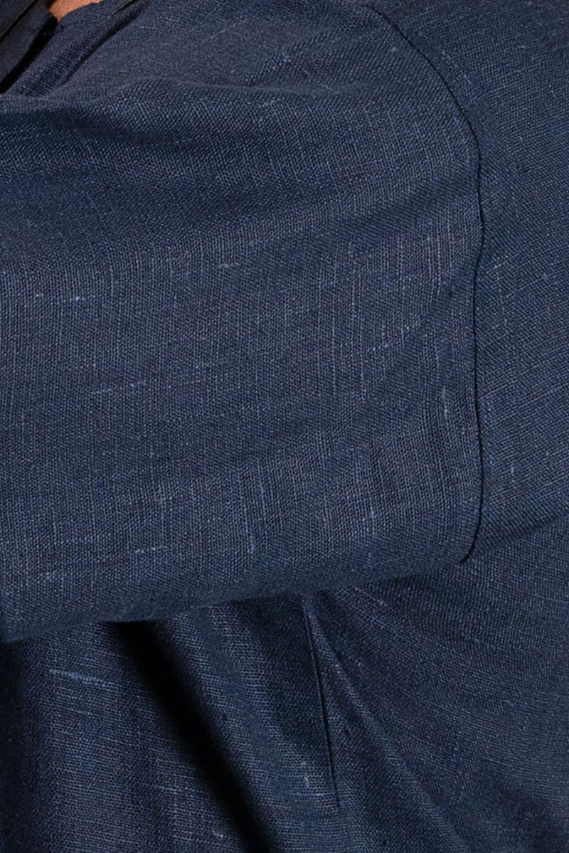 Middeleeuwse linnen tuniek, blauw