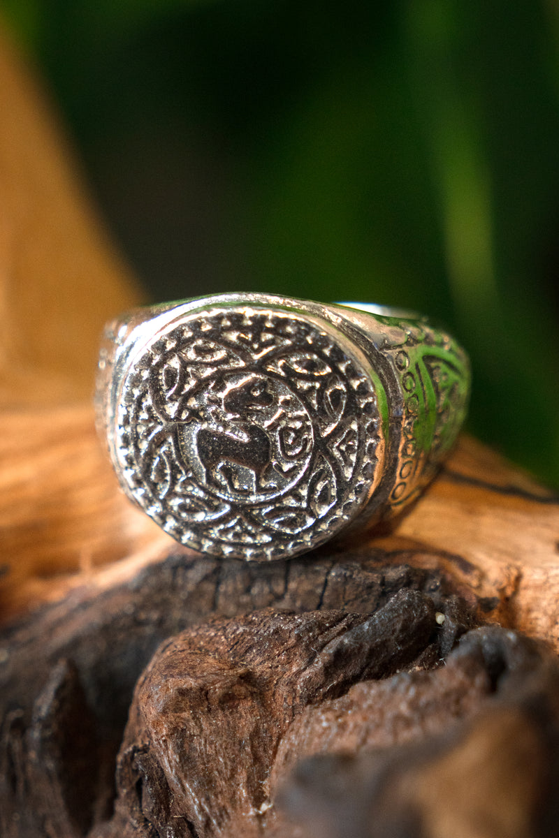 King Offa ring, pewter