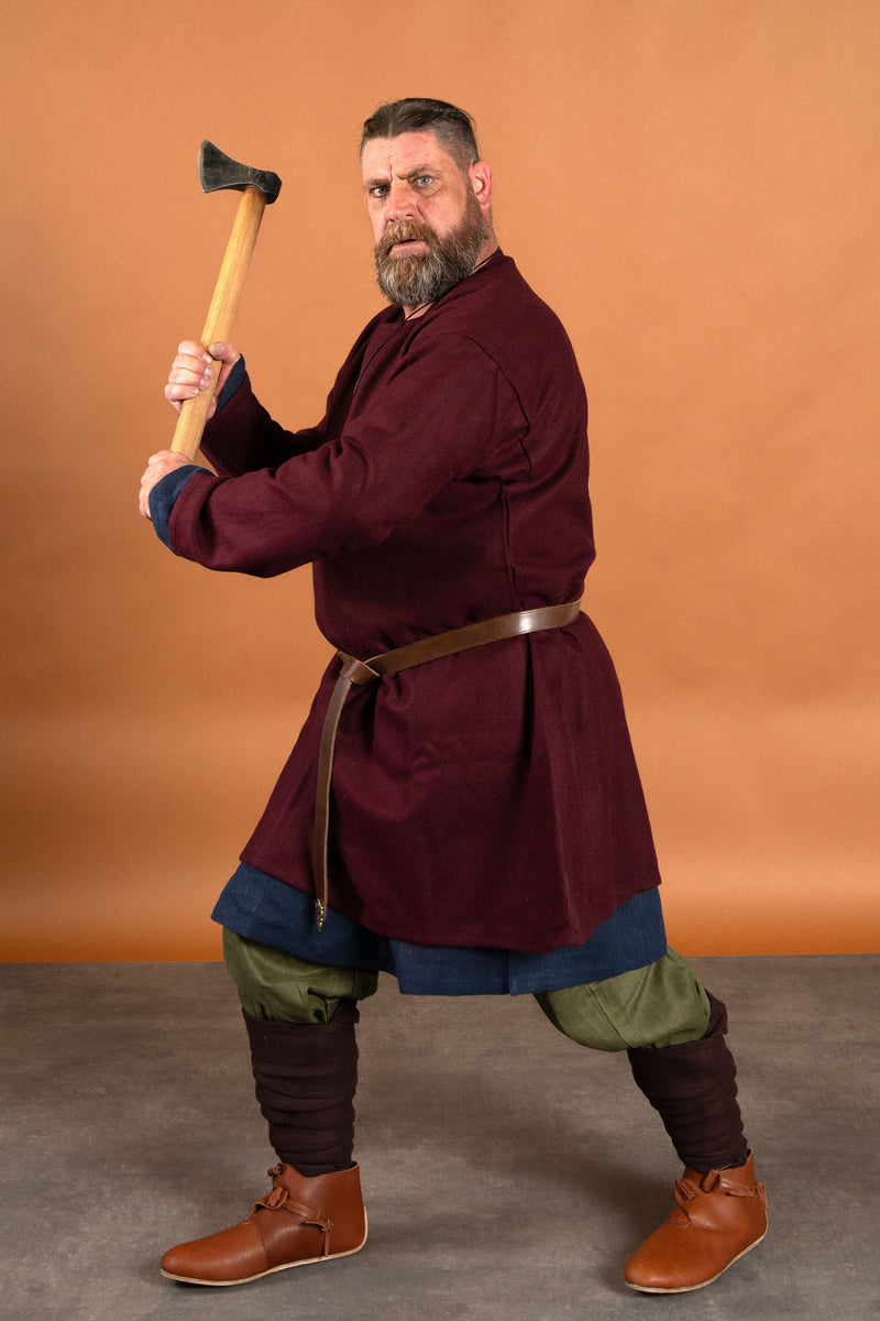 Middeleeuwse linnen tuniek, blauw