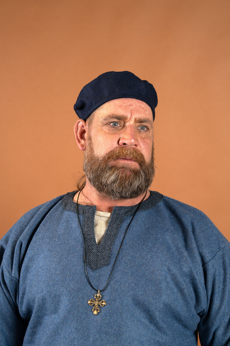 Hat Hugo, blue, wool blend