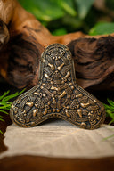 Kleeblad fibula Kaupang, brons