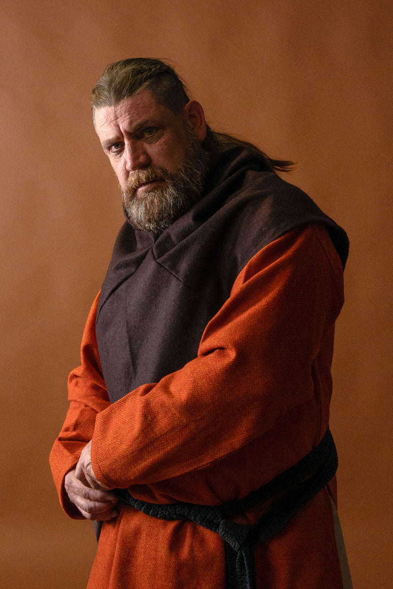 Chaperón Skjoldehamm, mezcla de lana, marrón 