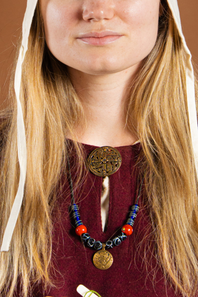 Fibule de style Borre de Finlande, bronze 