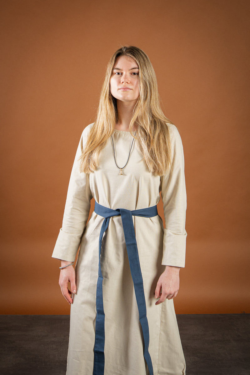 Middeleeuwse jurk Freya, naturel