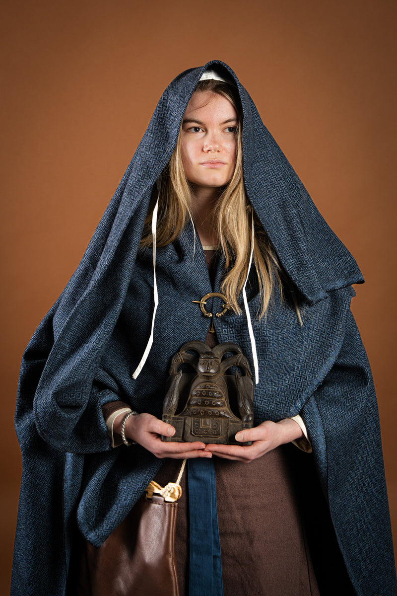 Marita kjole, bomuld, brun 