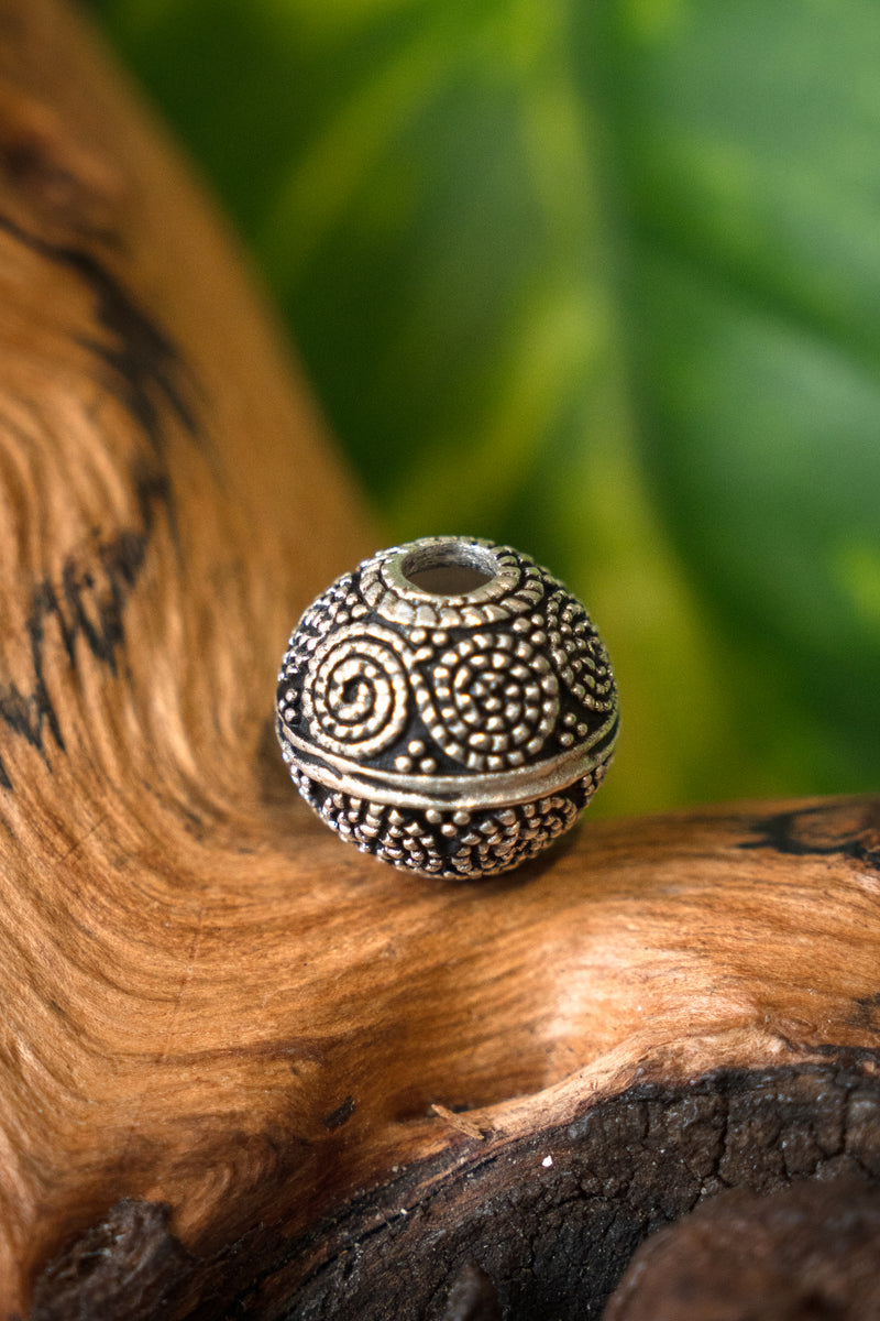 Viking bead Horsa, silvered bronze