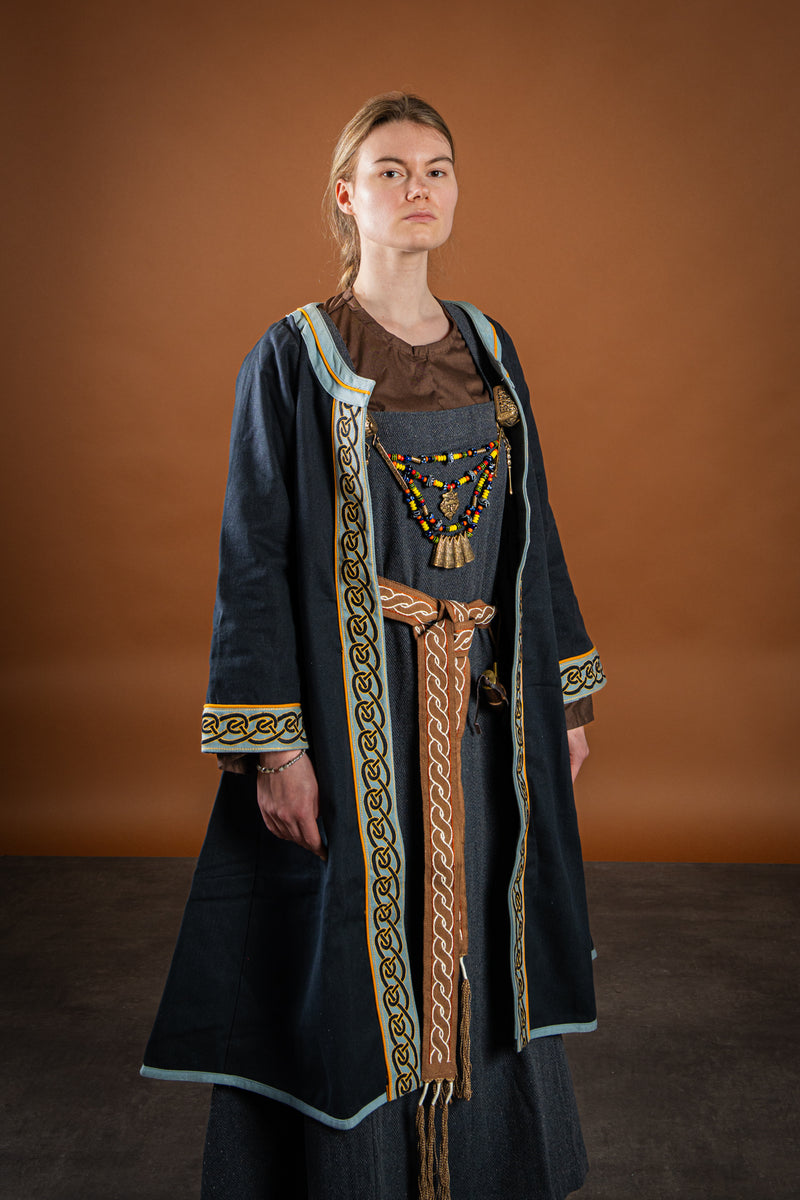 Marita kjole, bomuld, brun 