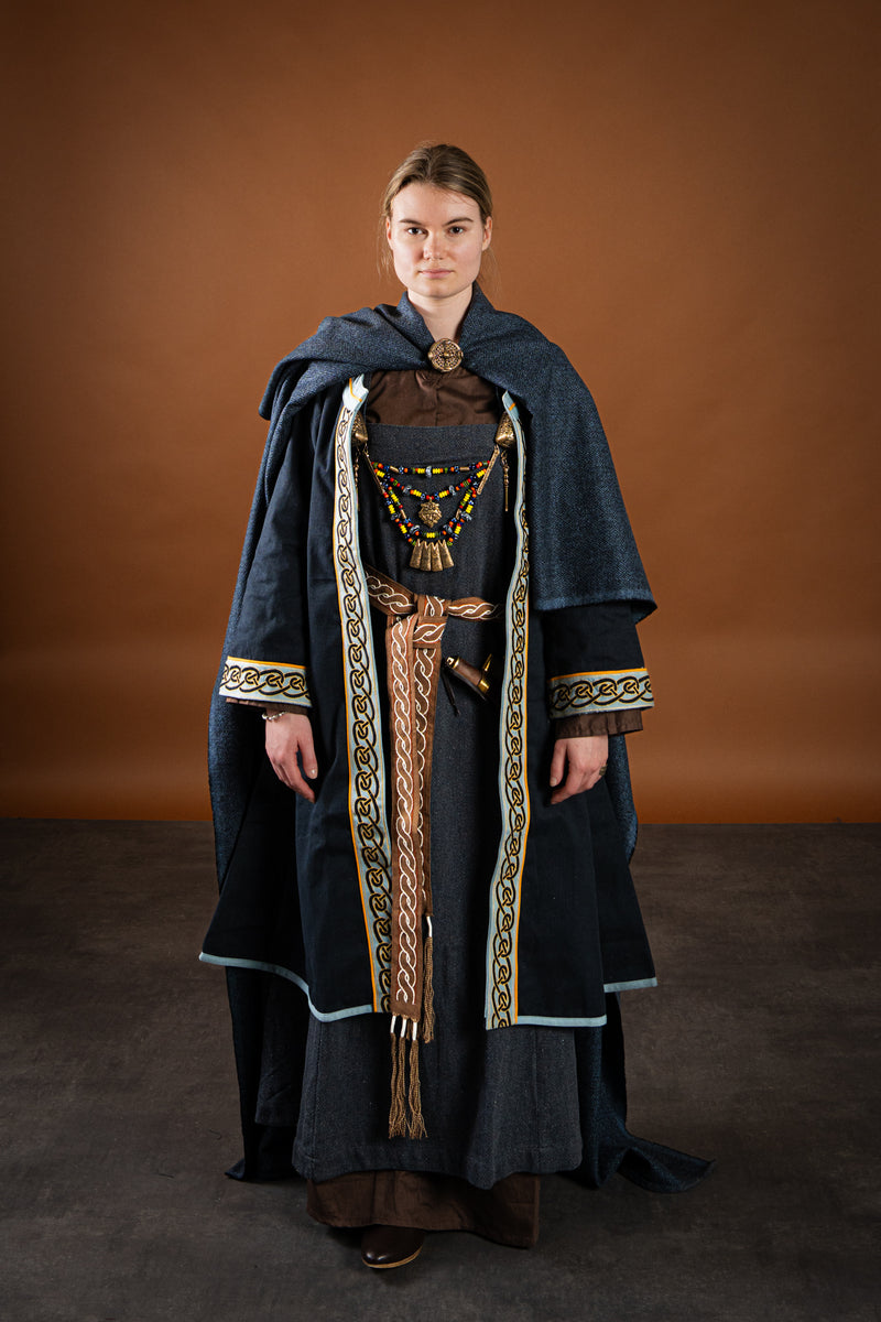 Marita kjole, bomuld, brun 