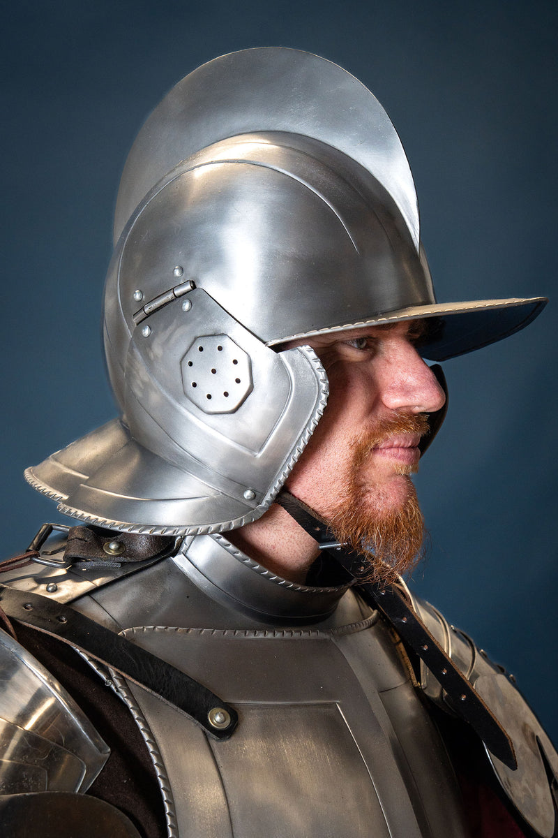 16. århundrede Burgonet Kaspar poleret, 1,2 mm 