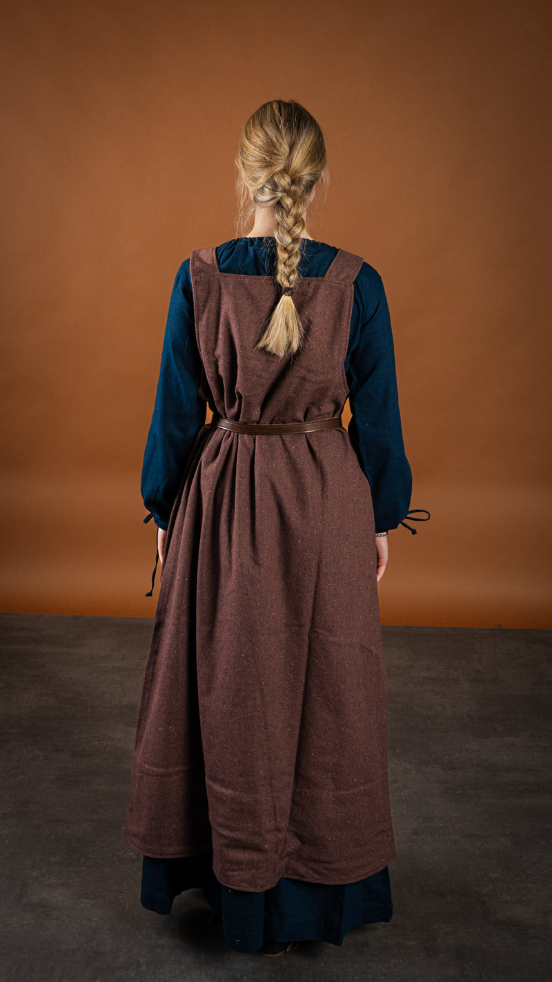 Matilda middelalderlig chemise, underkjole, blå 