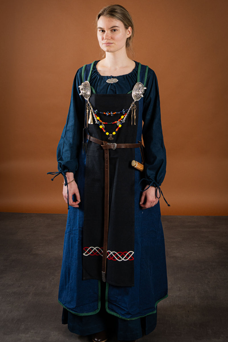 Matilda middelalderlig chemise, underkjole, blå 