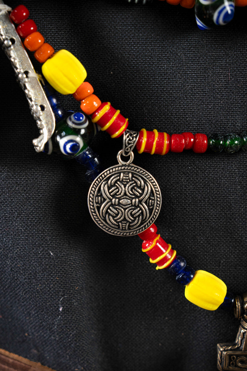 Schijfhanger Borrestijl, verzilverd brons