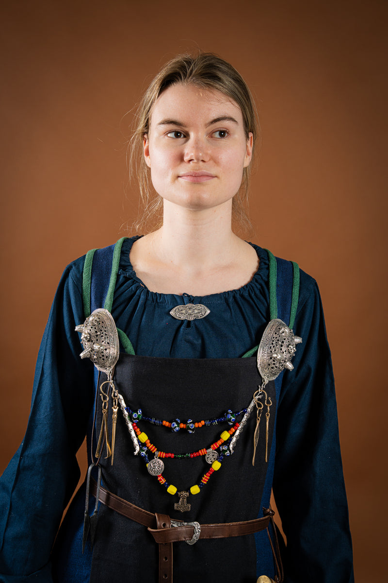 Viking schildpad broche Birka, graf 860, verzilverd, prijs per stuk