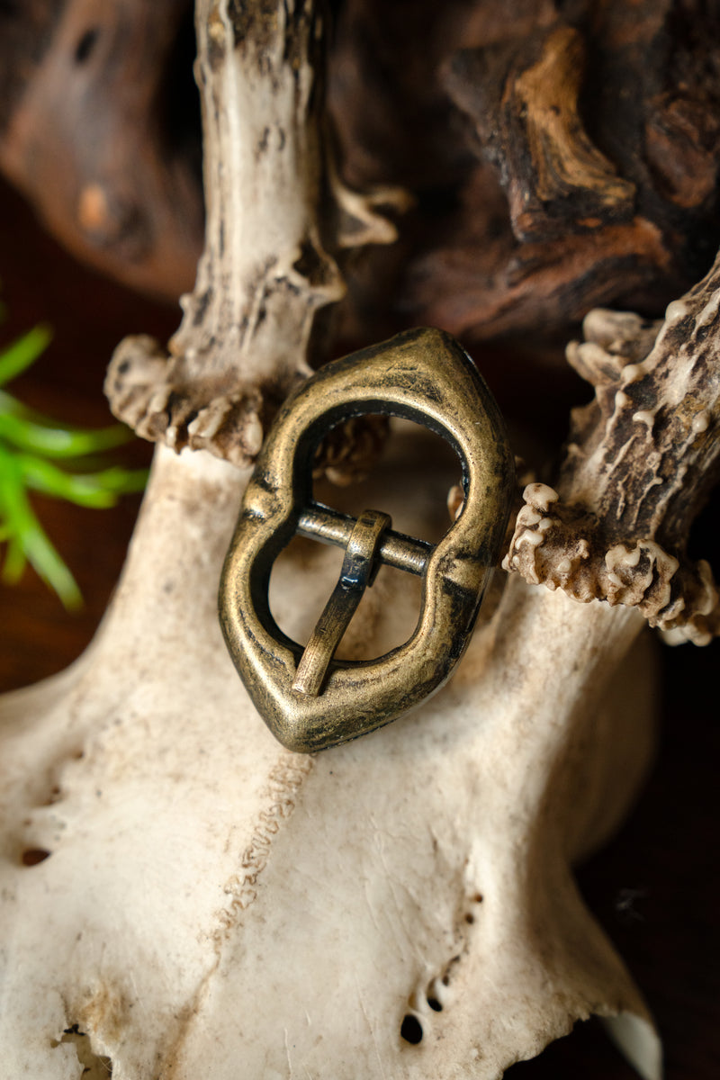 Due pezzi fibbia 4 x 2,5 cm 