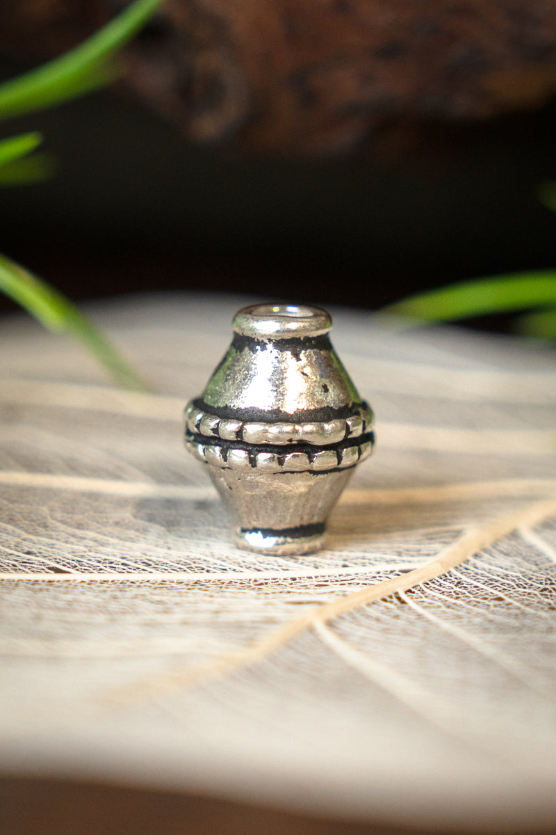 Vikingeskægperle Ingmar, forsølvet bronze 