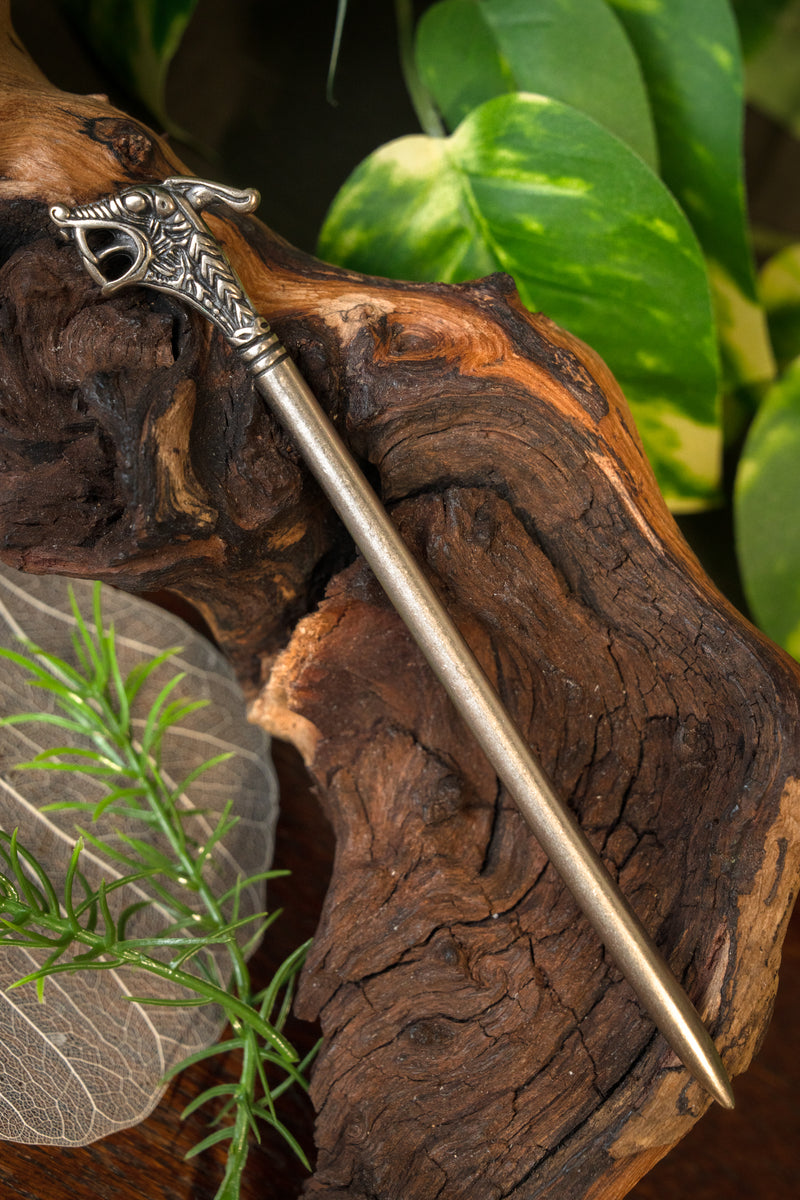 Haithabu Haarnadel, versilberte Bronze 