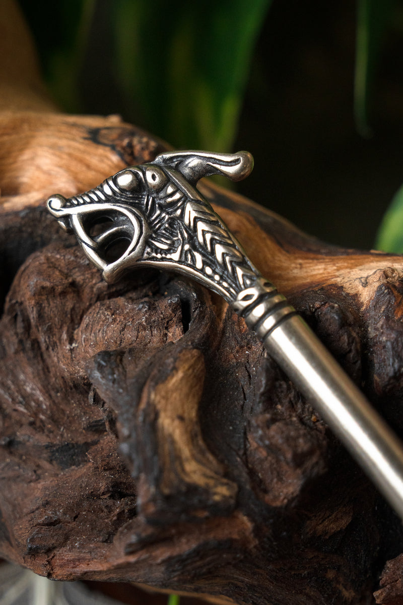 Haithabu Haarnadel, versilberte Bronze 