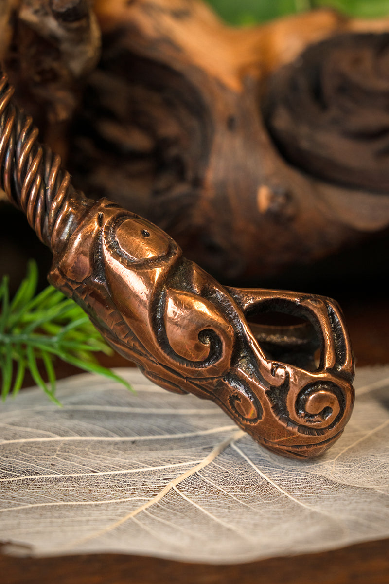 Viking drejningsmoment med drager, kobber