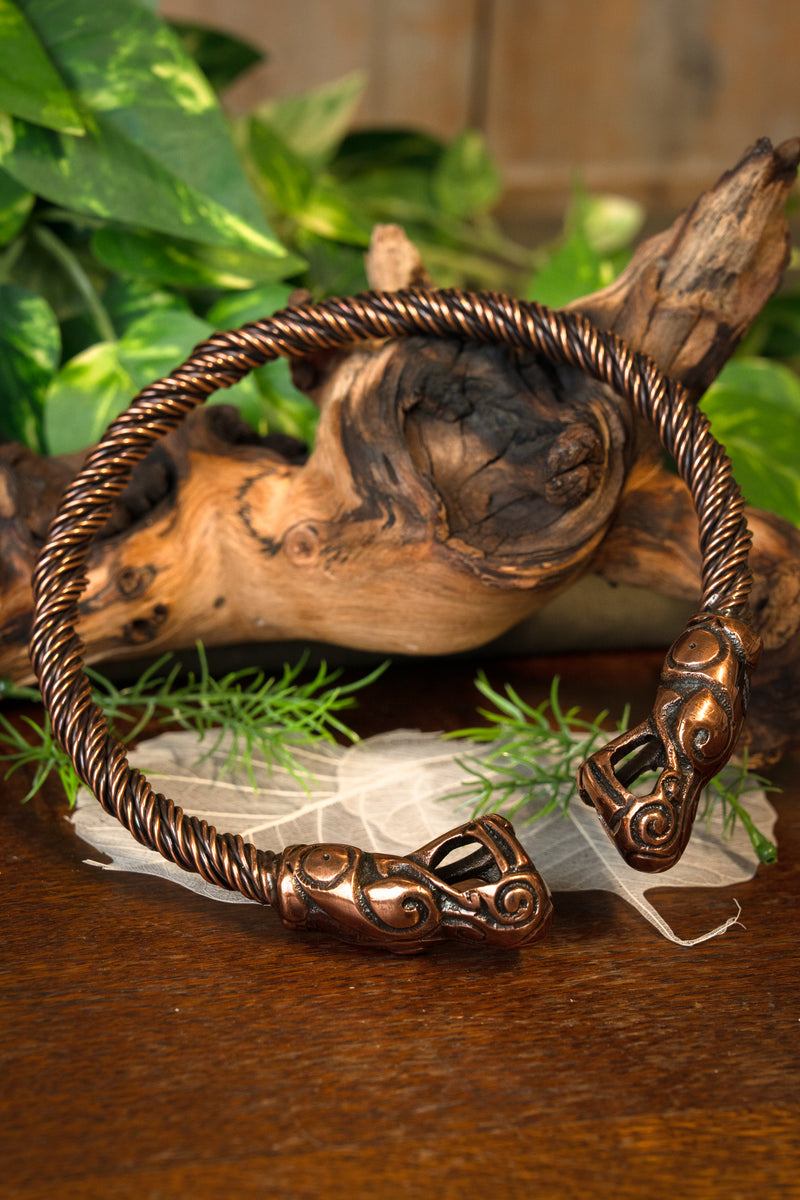 Viking drejningsmoment med drager, kobber