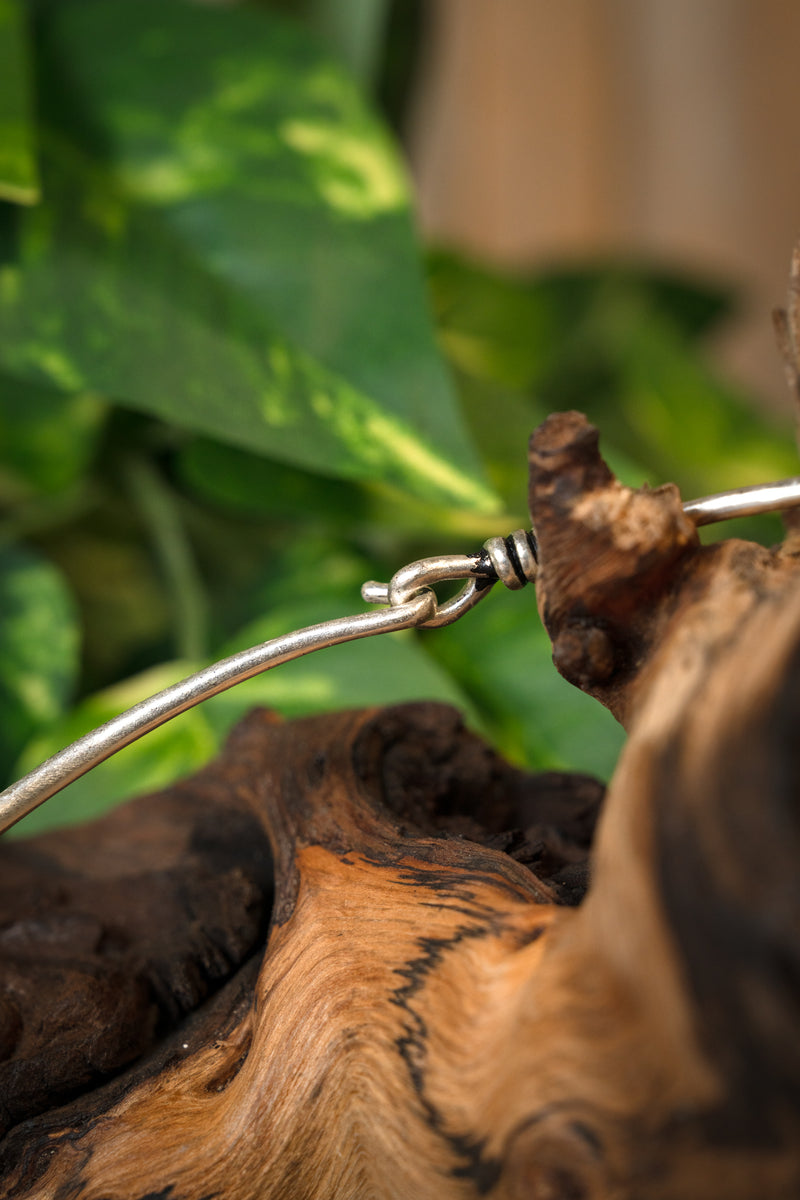 Viking torque Huscarl, forsølvet bronze 