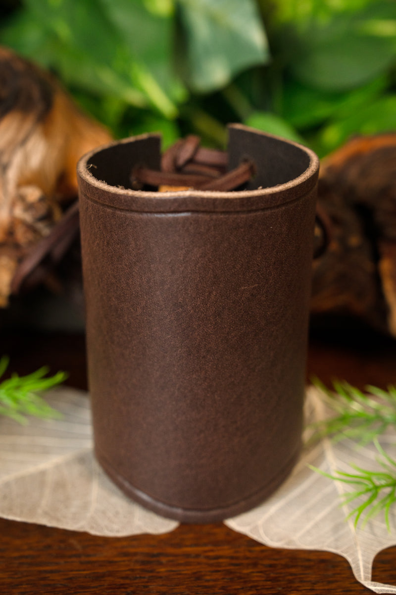 Skórzany przedramię Brown, S.