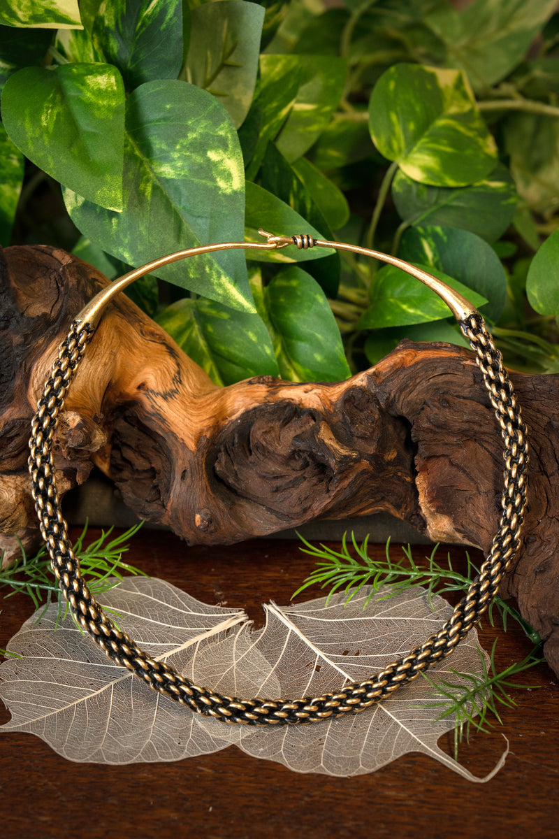 Vikingo torque Huscarl, bronce 