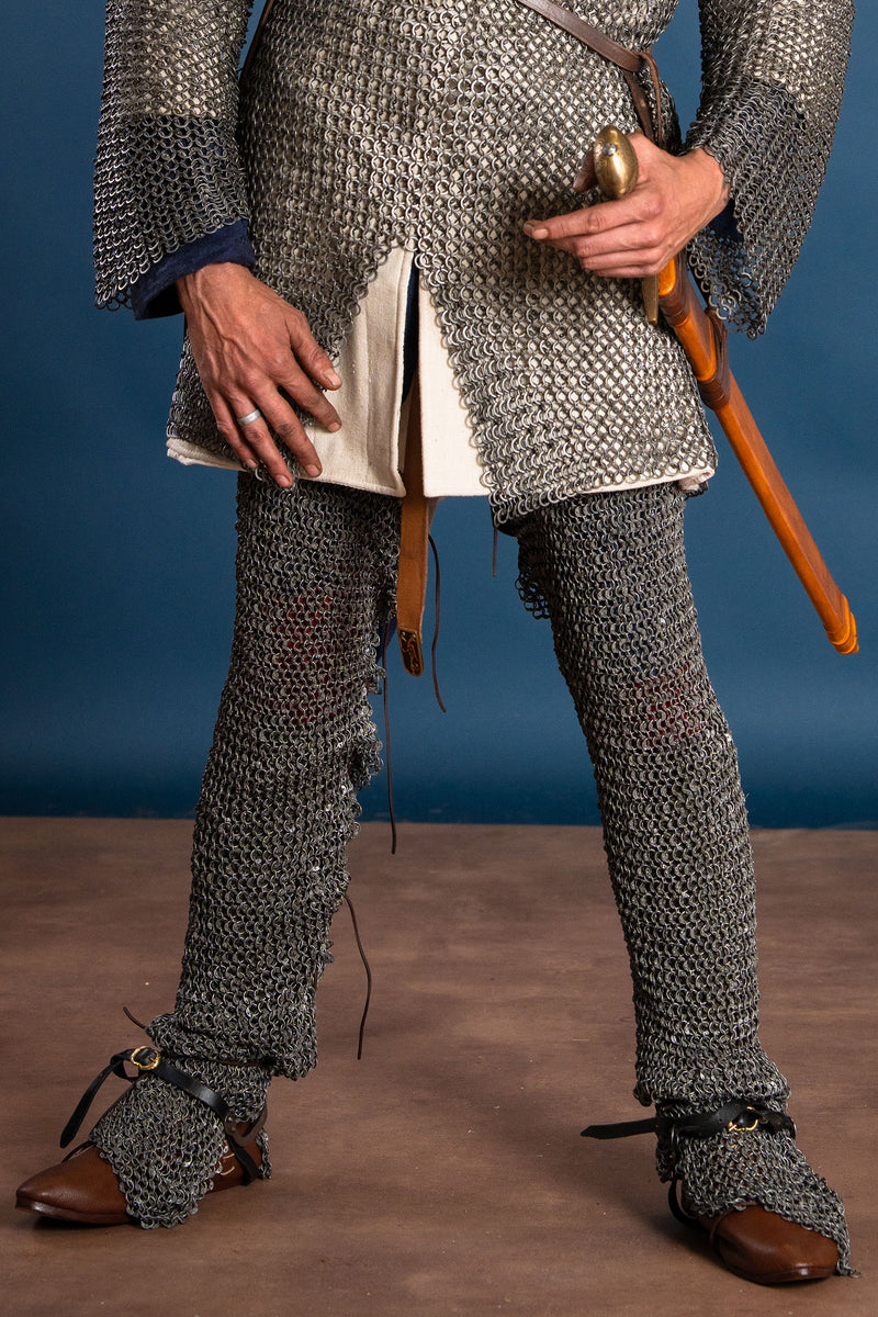 Chausses de mailles, anneaux ronds - rivets ronds, 8 mm