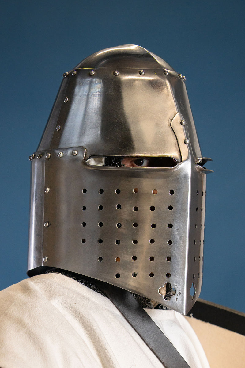 Casque du 14e siècle Sir Richard Pembridge, 2 mm (battle-ready) 