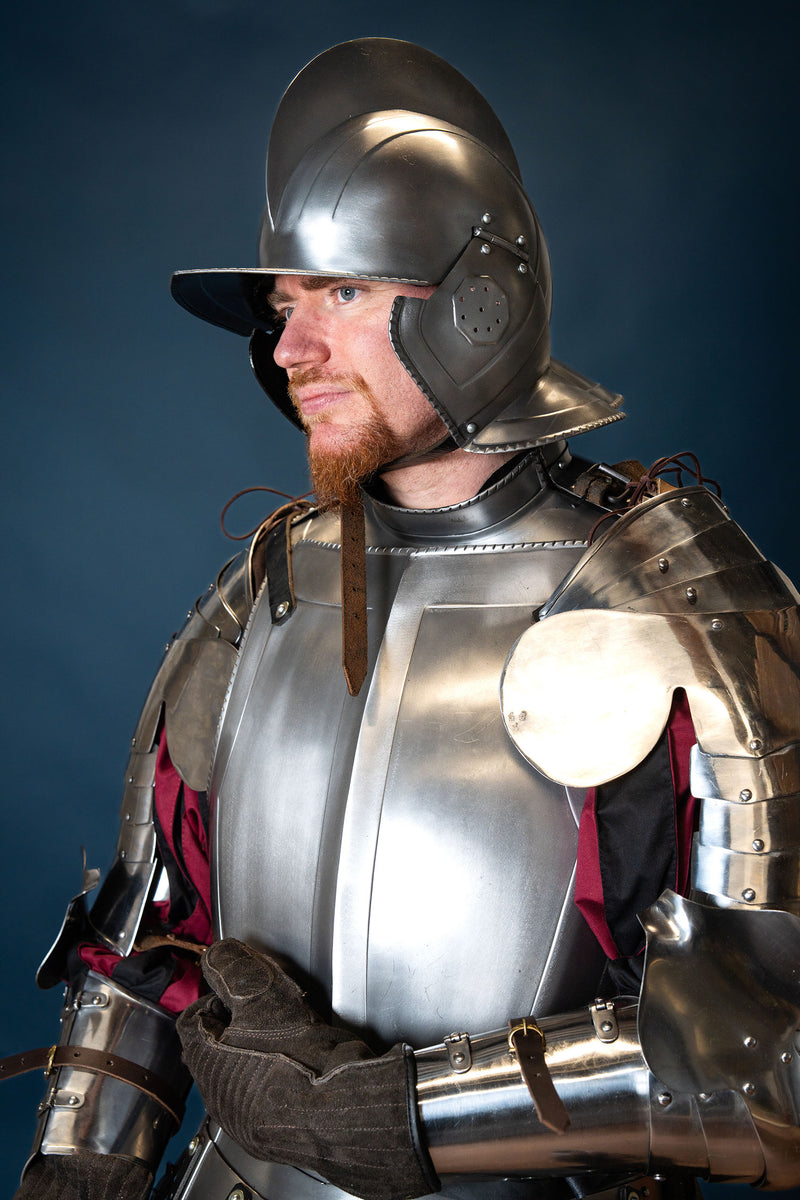 16. århundrede Burgonet Kaspar poleret, 1,2 mm 