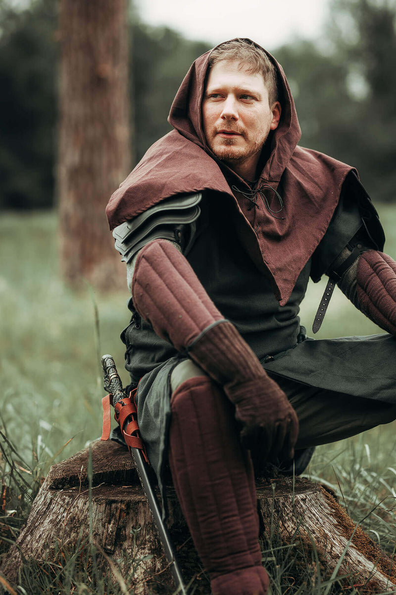 Gambeson armbeschermers Leopold bruin