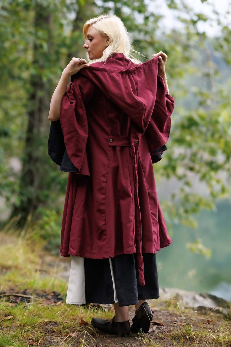 Jas Lilian bordeaux zwart