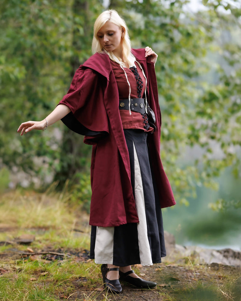 Jas Lilian bordeaux zwart