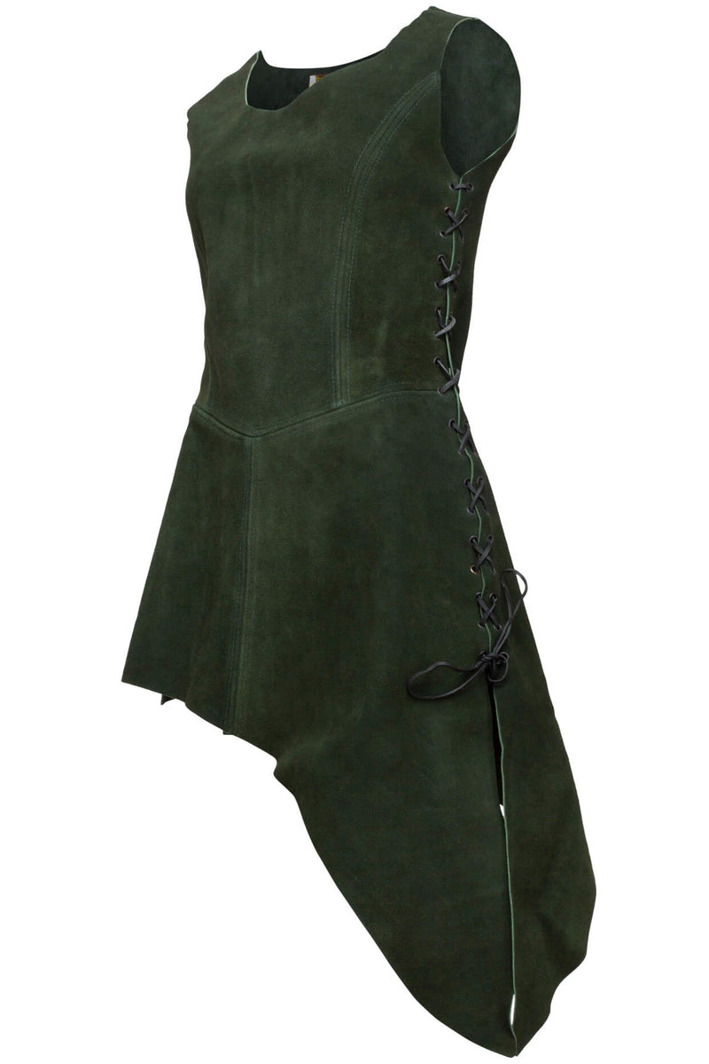 Leder jurk Lunette, groen