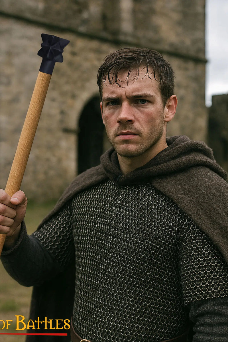 12e-14e eeuwse strijdknots, semi-scherp