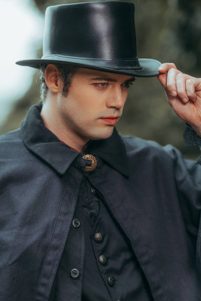 Læderhat Paddy, sort