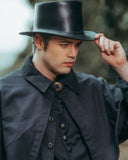 Lederhut Paddy, schwarz