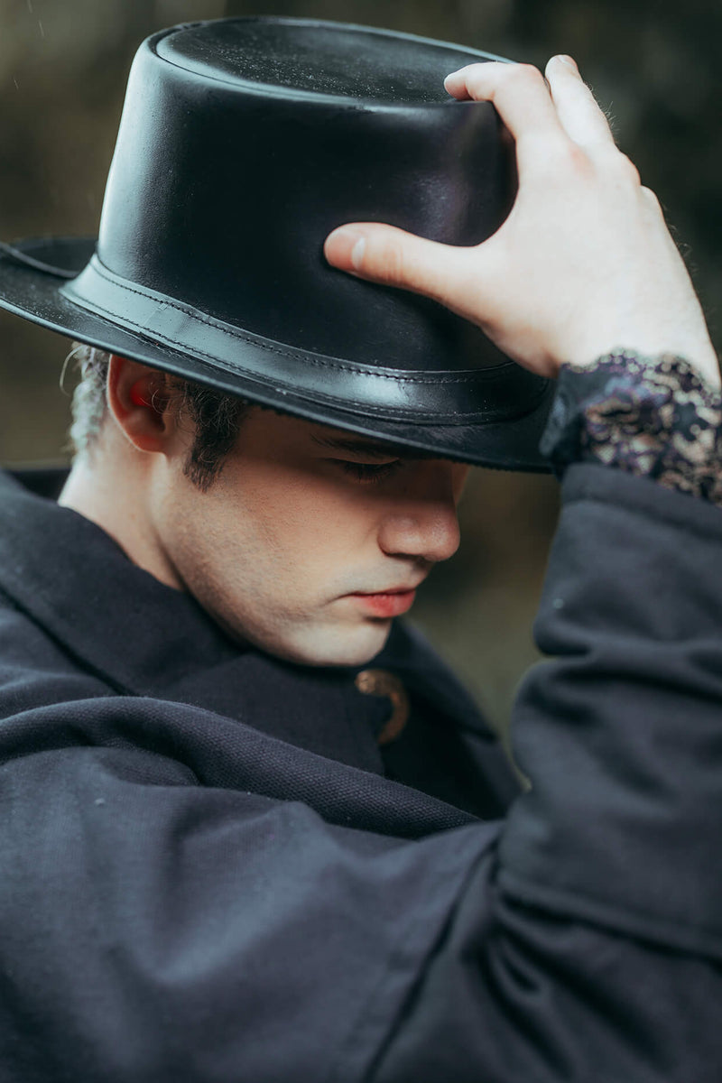 Læderhat Paddy, sort