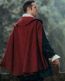 Musketeer cloak Tilly, burgundy red