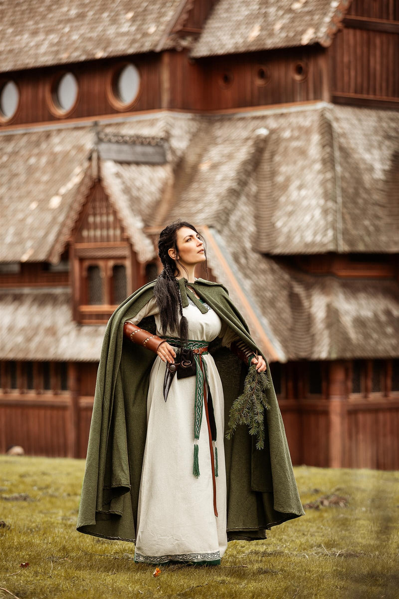 Cloak Milisant, green