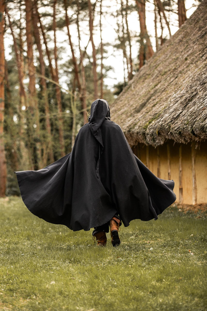 Mantel Milisant, schwarz