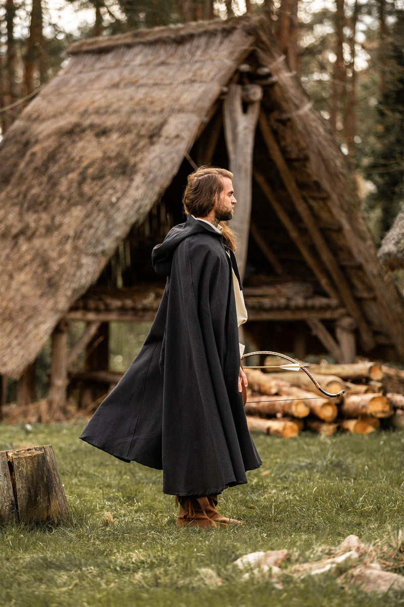 Mantel Milisant, schwarz