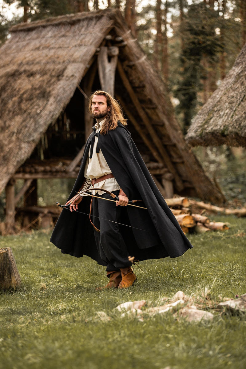 Mantel Milisant, schwarz