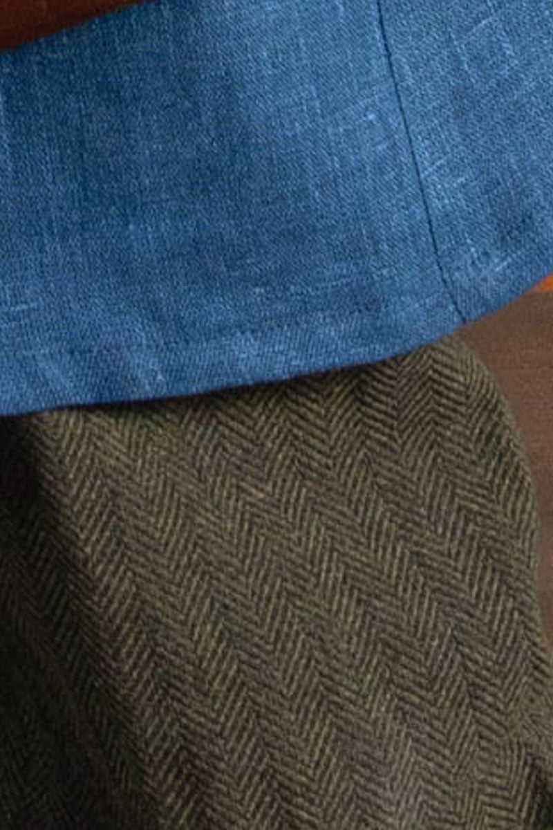 Viking tuniek Eirik, linnen, blauw