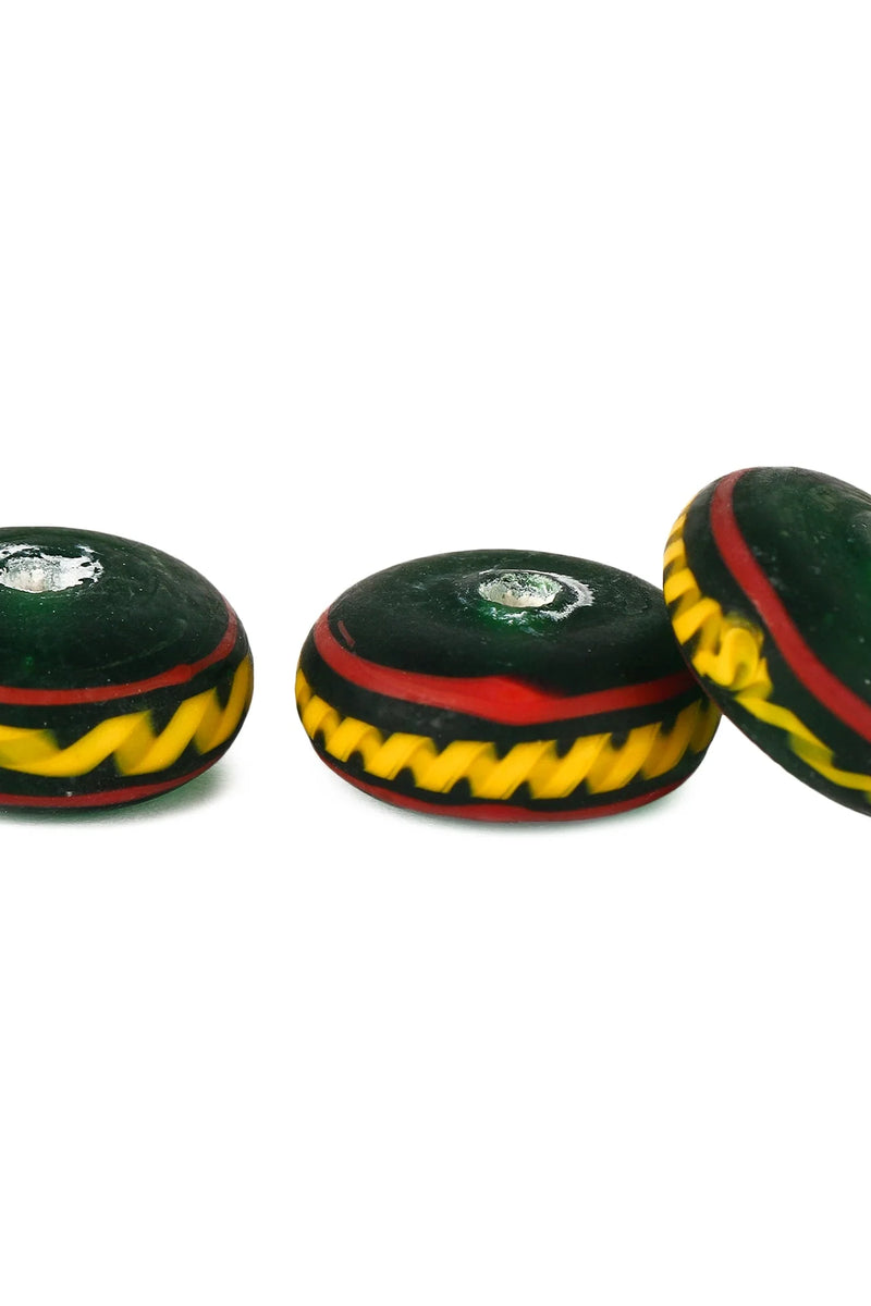 Germaanse glaskraal Migratieperiode, groen